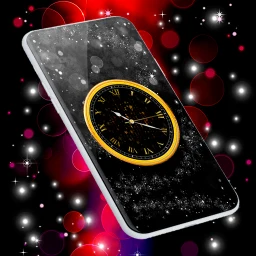 Black Clock Live Wallpaper のアイコン